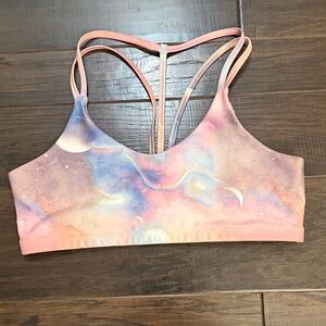 Wildfox Bra Cosmic Pink and Purple Sports